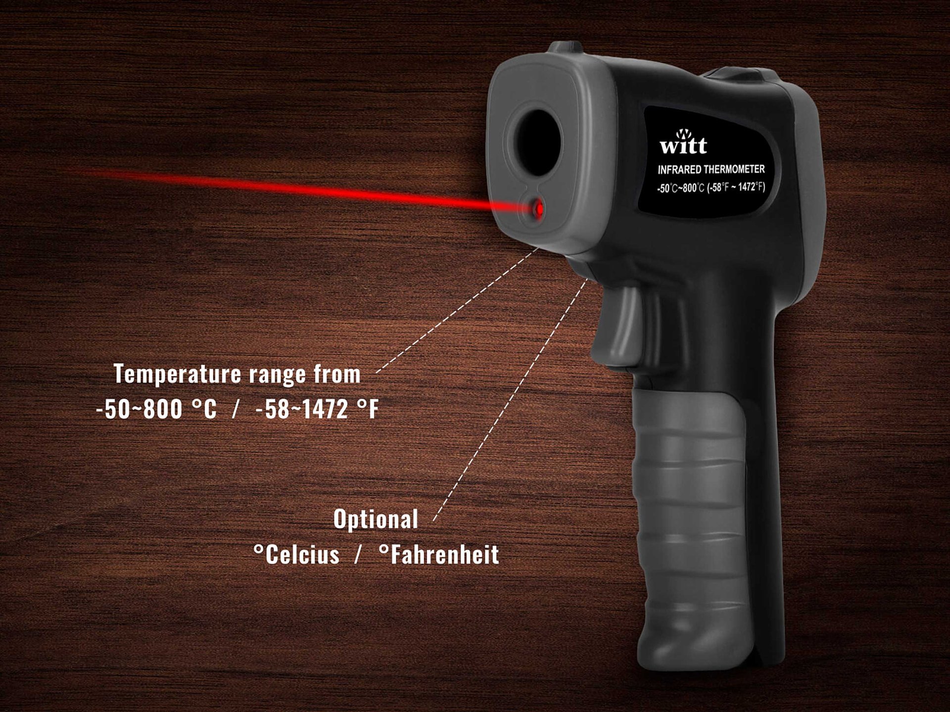 2321102 Witt Accessory Infrared Temperature Gun 2