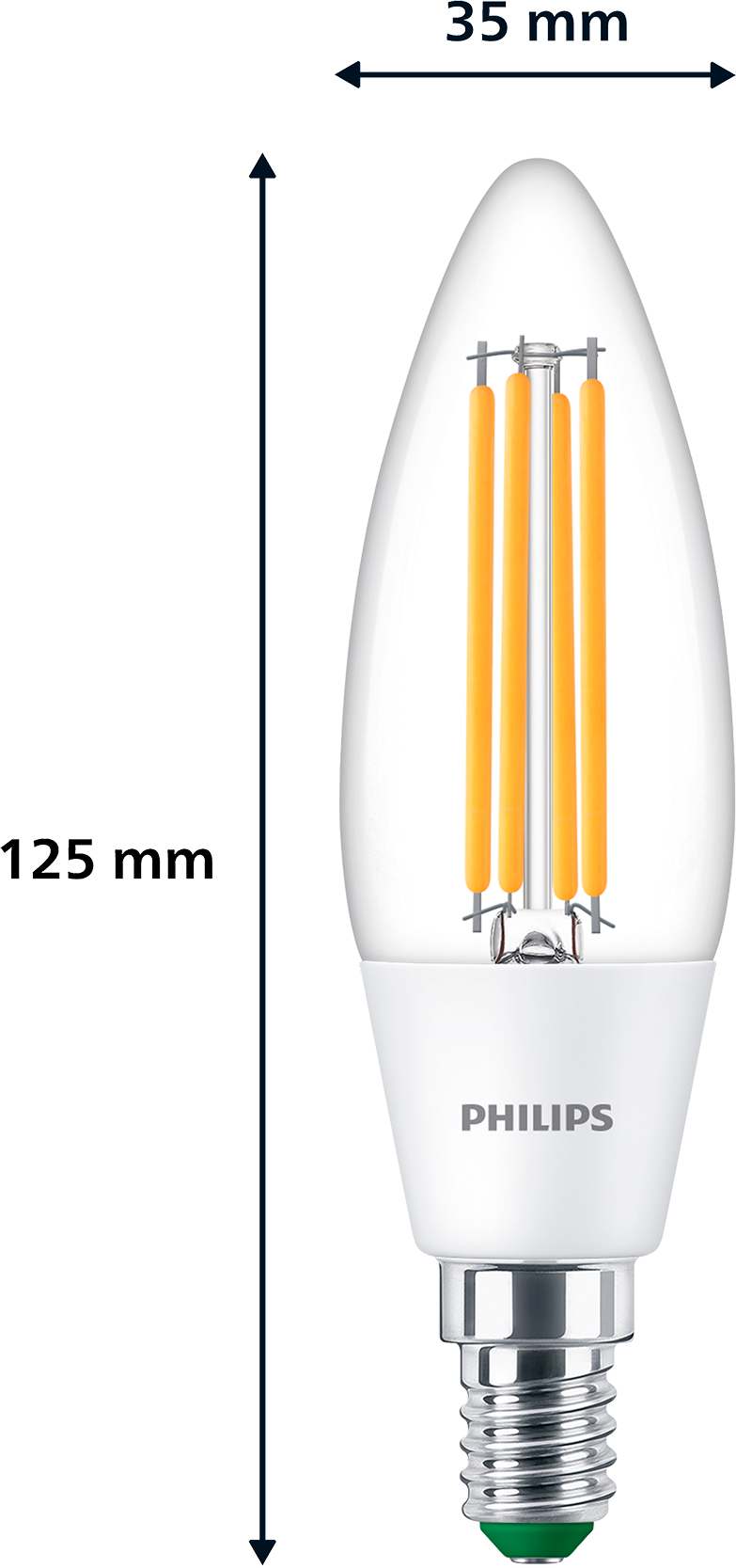 2353525 PHILIPS LED KERTEPAERE 40W E14 2