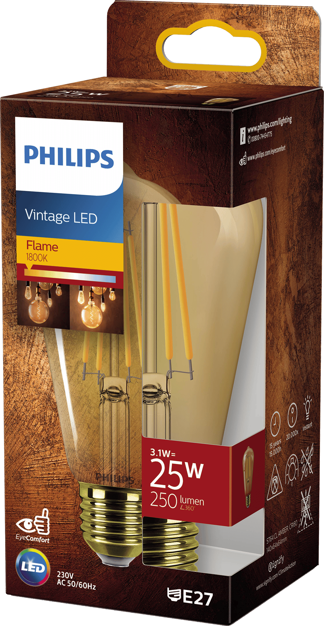 2357205 PHILIPS LED DRABEPAERE 25W E27 2