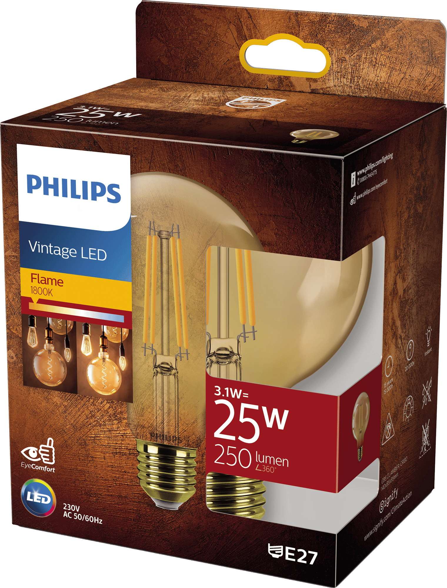 2357207 PHILIPS LED GLOBEPAERE 25W E27 2