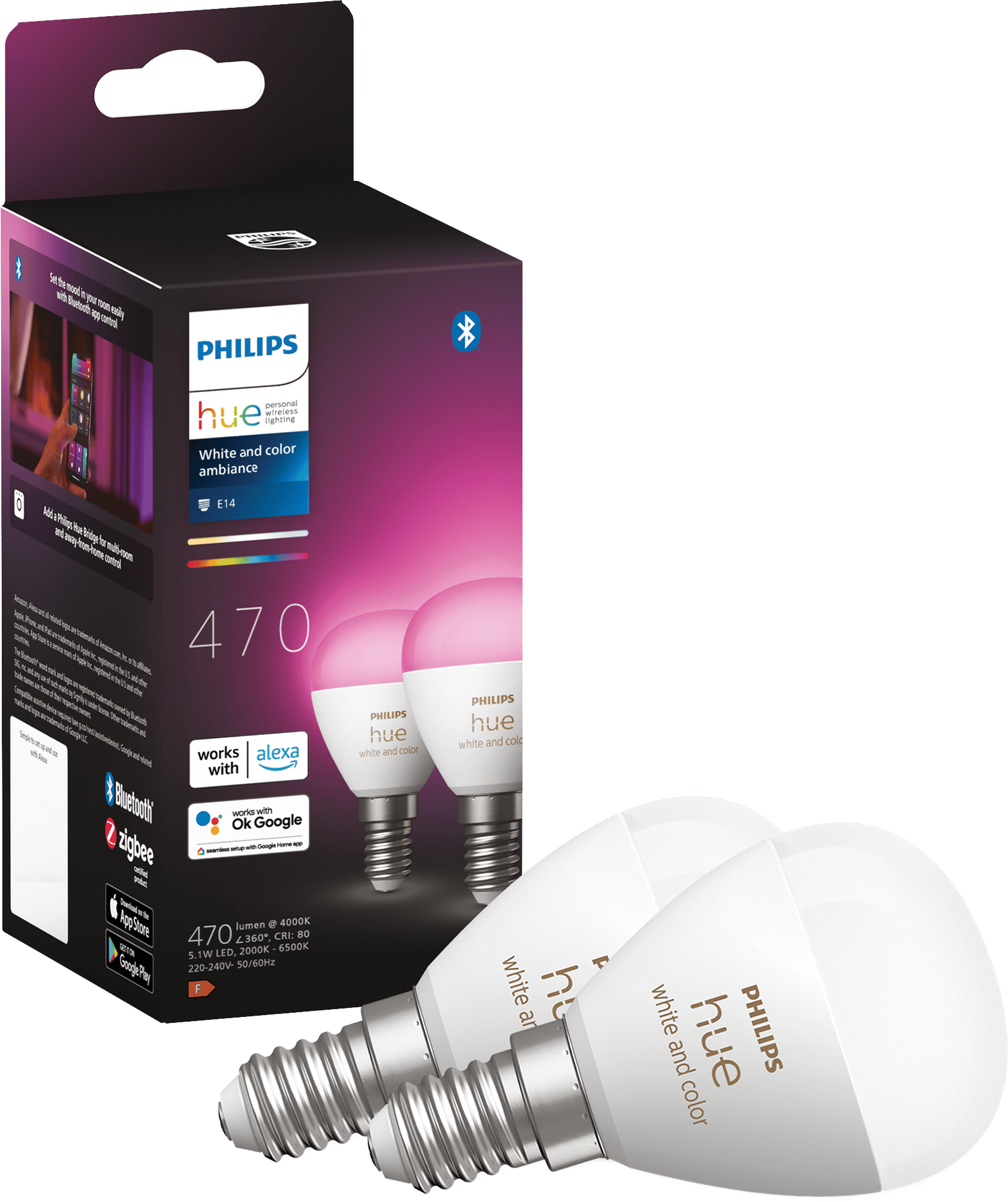 2369992 PHILIPS HUE KRONEPÆRE 2 PAK