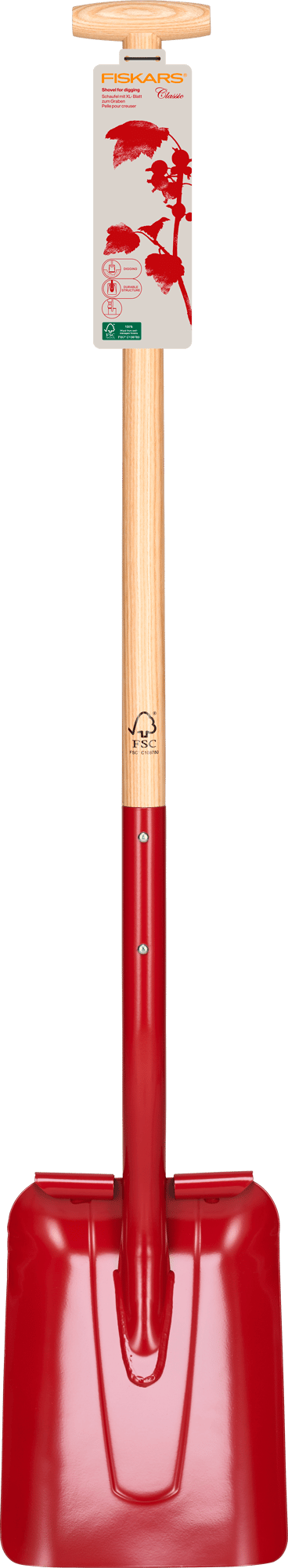 2387489 Fiskars Classic Digging Shovel Lacquered 3