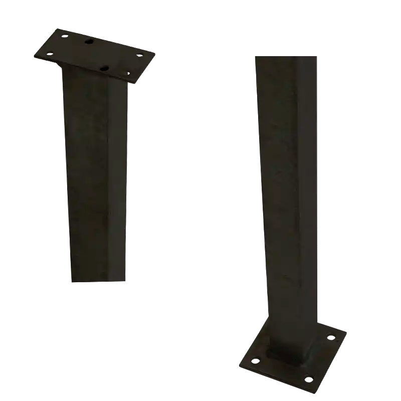 2392635 PLUS STÅLSTOLPE MED FOD SORT
