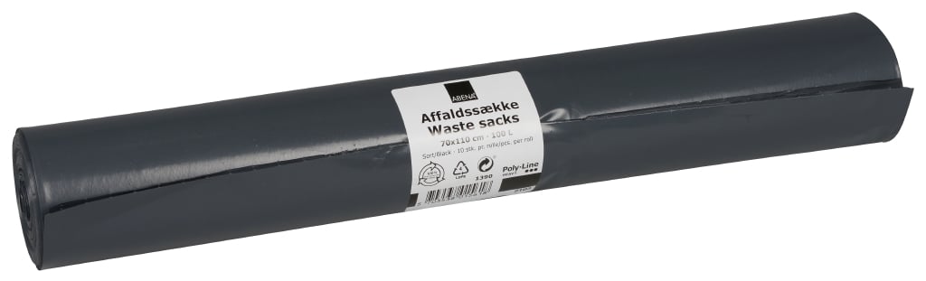 3116548 ABENA SORTESÆKKE 70X110CM 55MY