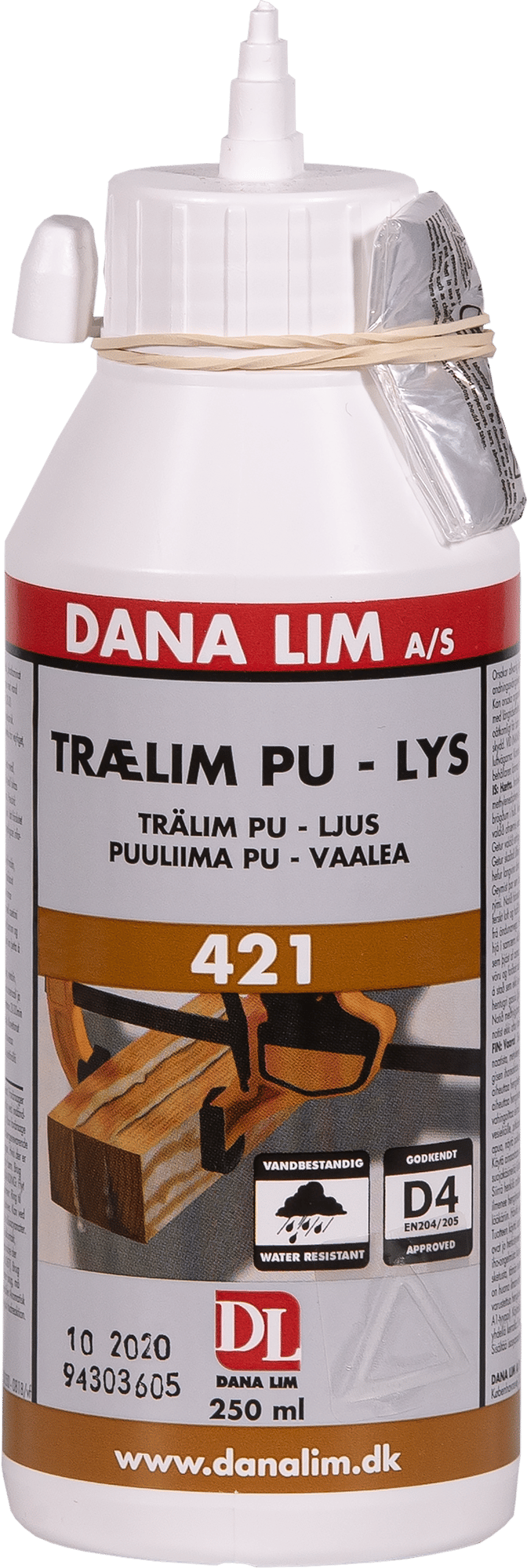3447984 Trælim PU Lys 421 250 Ml 1