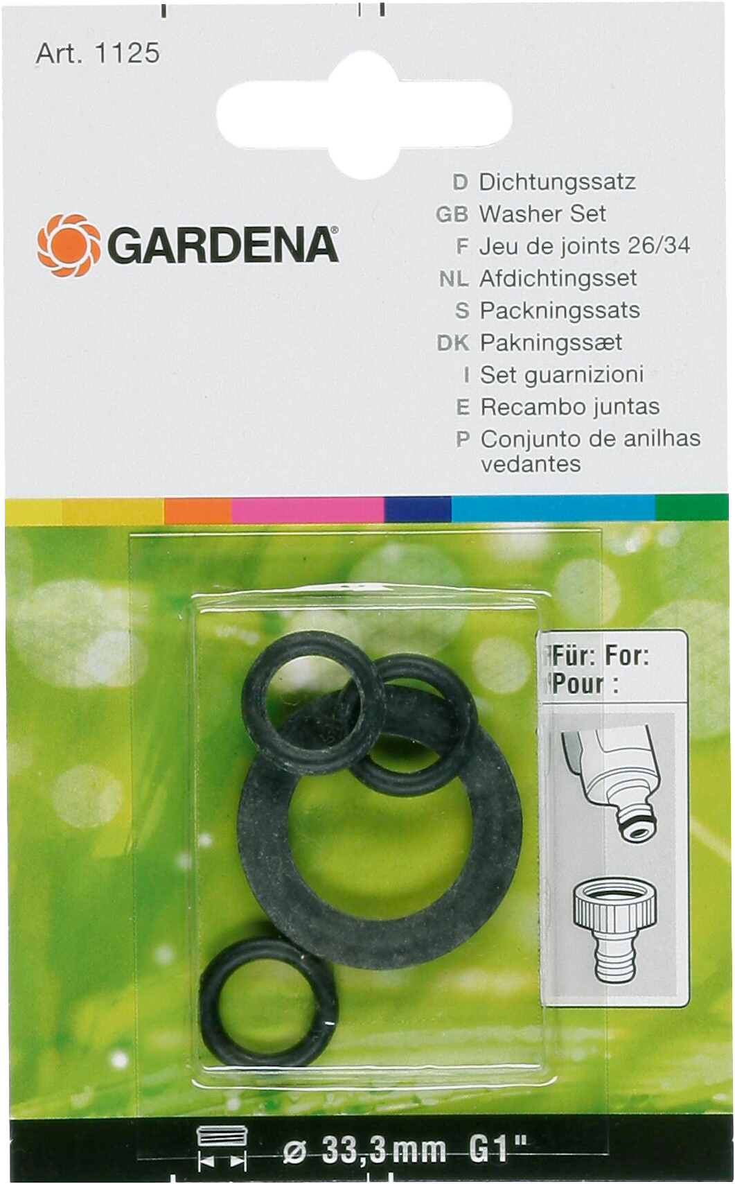 3648995 GARDENA PAKNINGSSÆT 12 1125