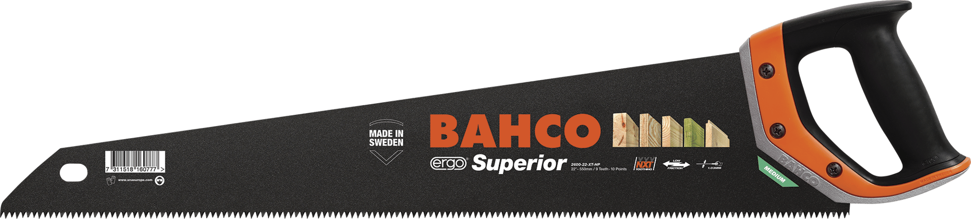5114158 BAHCO Superior Håndsav 2600 22 XT HP