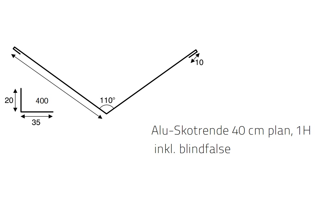 5207474 ICOPAL ALU SKOTRENDE 40CMX1M