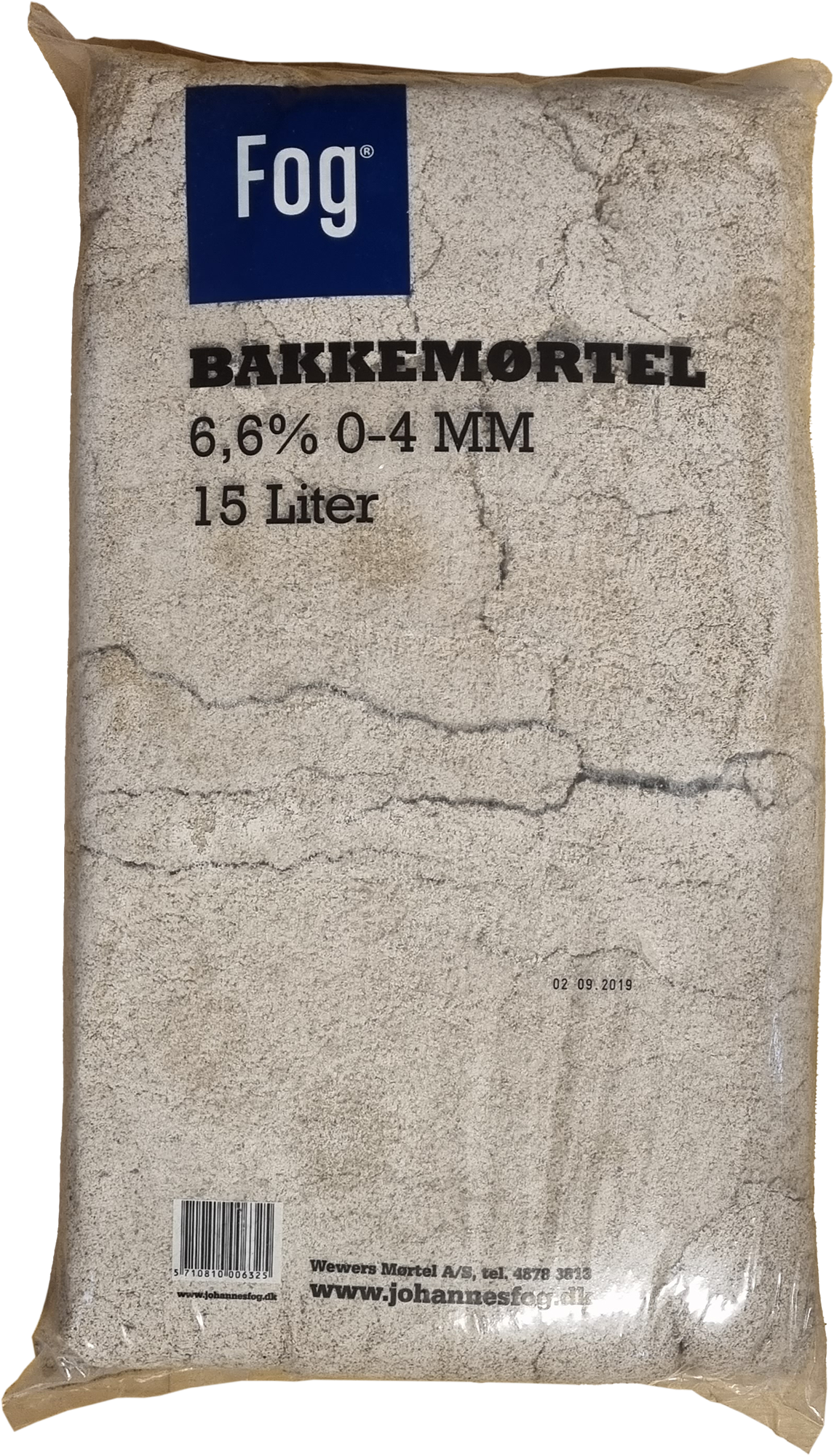 5304837 FOG BAKKEMØRTEL 6,6% 0 4MM 15L