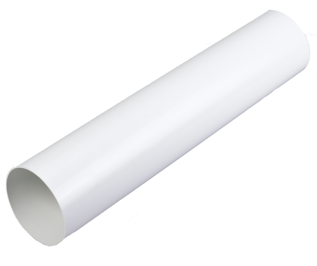 5630165 HVID VENT RØR Ø125MM 50CM