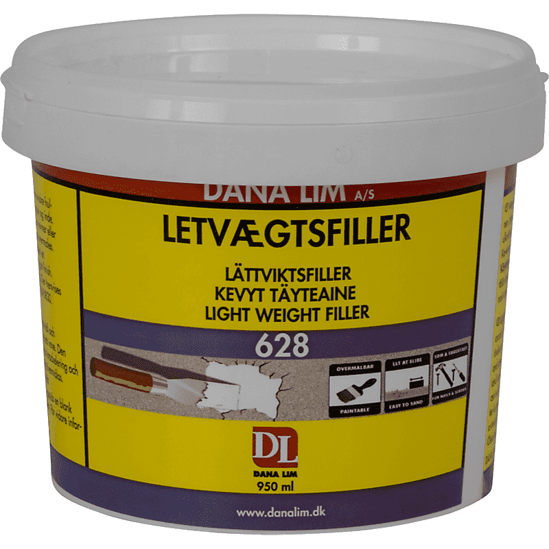 5690830 DANA LETVÆGTSFILLER 628 HVID