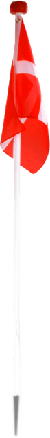 5696020 DANO MAST TRÆFLAGSTANG HVID