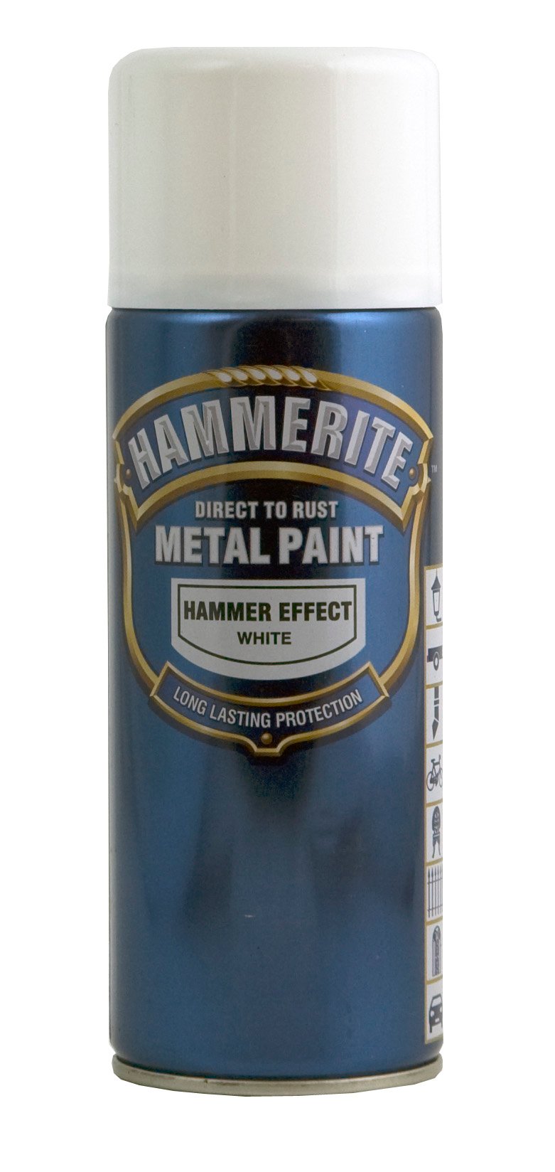 5813614 Hammerite Hammer Effekt Hvid Spray