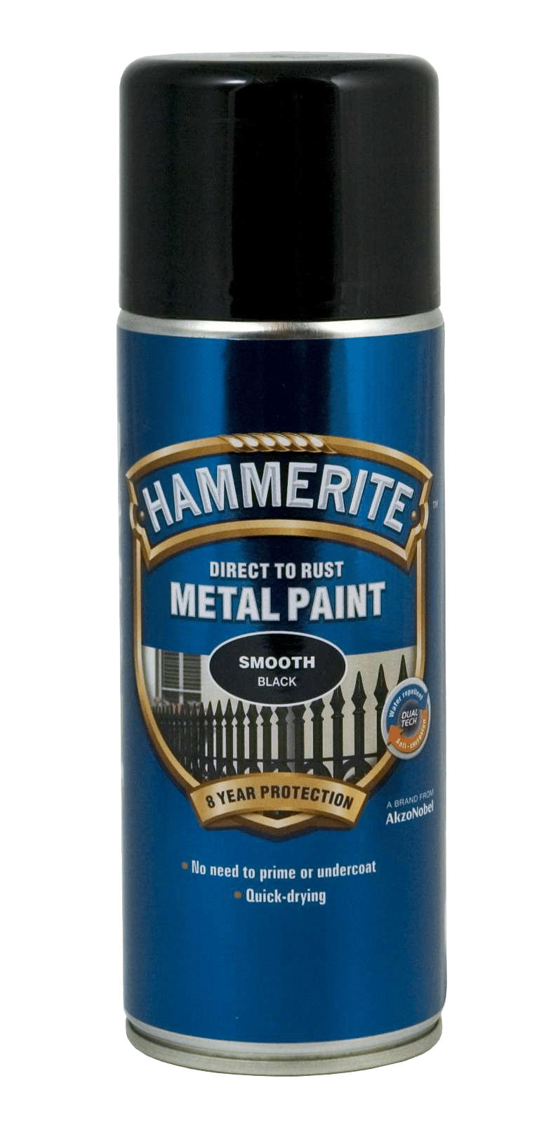 5813616 HAMMERITE GLAT SORT SPRAY