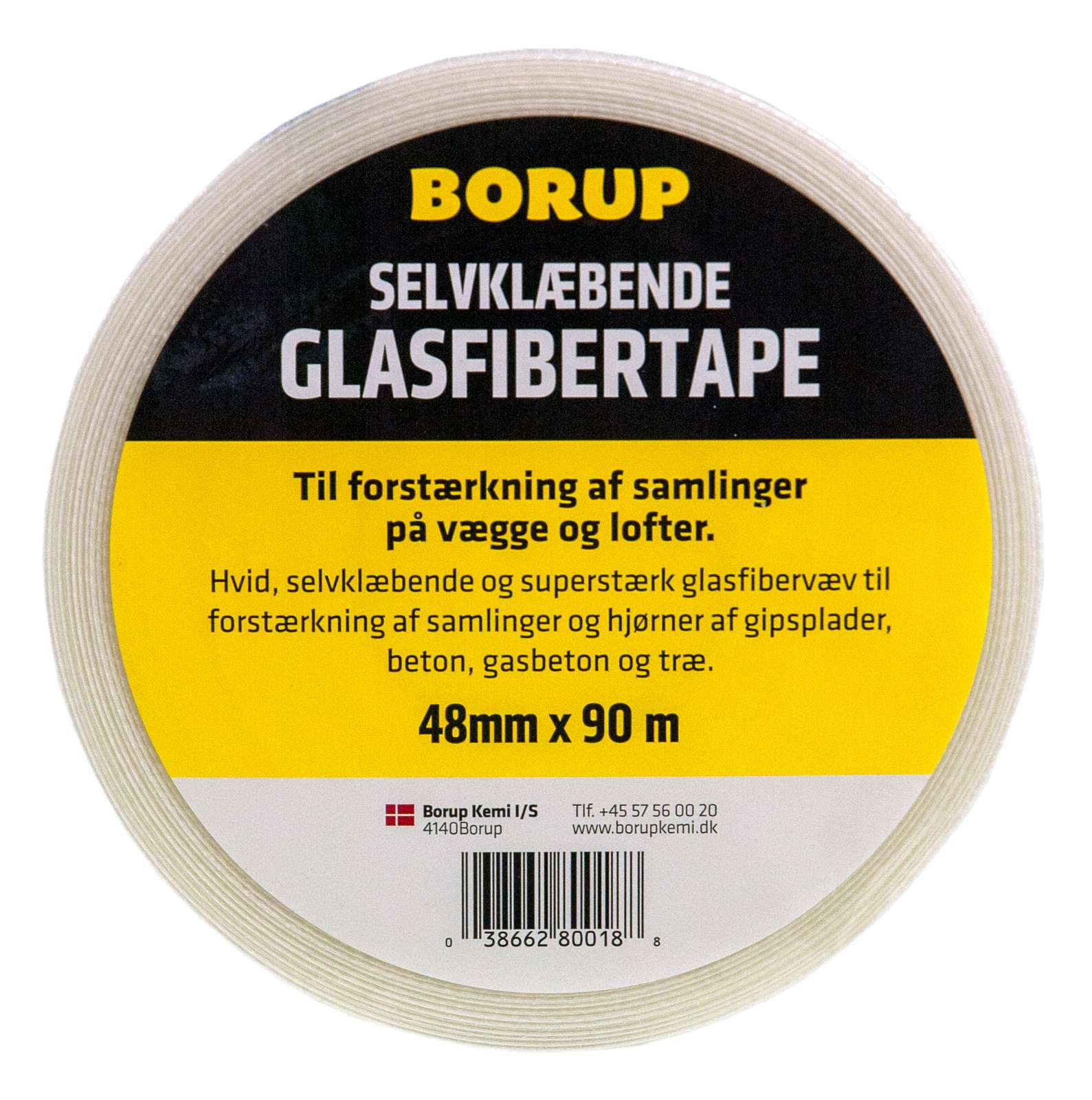5813627 BORUP GLASFIBERTAPE 90MX48MM