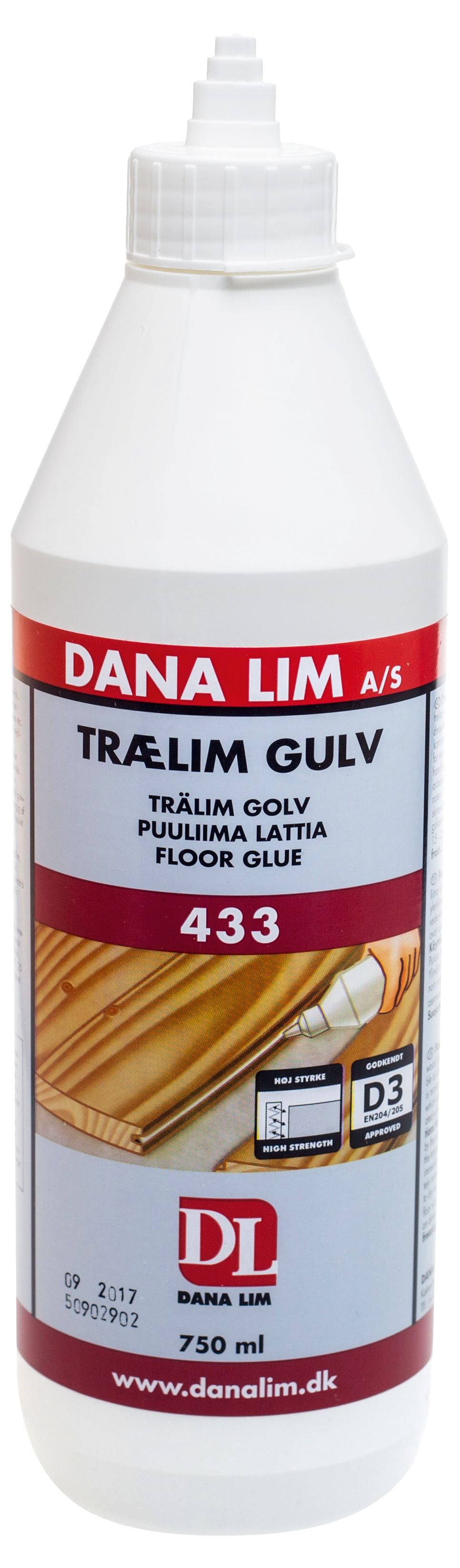 5830272 DANA TRÆLIM GULV 433 750ML LAMINAT