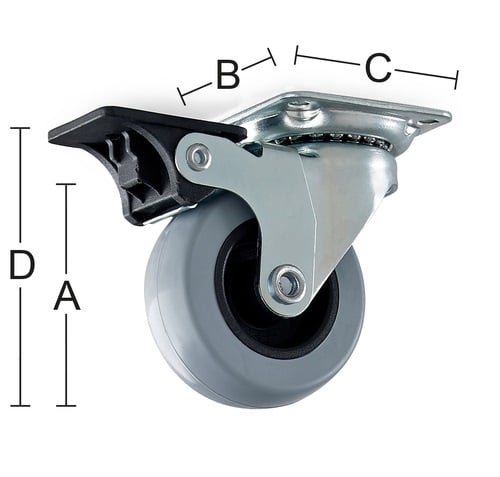 5851126 HABO MØBELHJUL Ø100MM MAX55KG 1