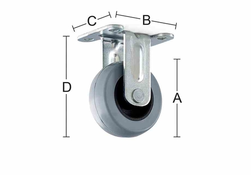 5851127 HABO MØBELHJUL FAST Ø50MM 1