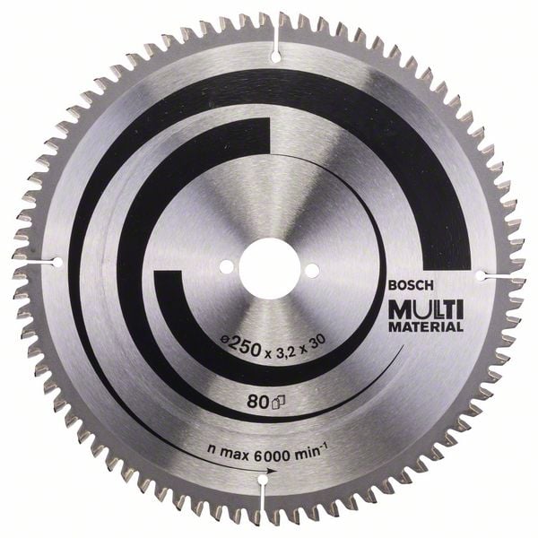 7370381 BOSCH RUNDSAVKLINGE 250X3 2X30 MULTI 80 TDR