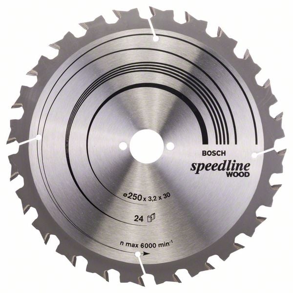 7371610 BOSCH RUNDSAVKLINGE 250X3 2X30 MM 24T STAT. LWZ 250