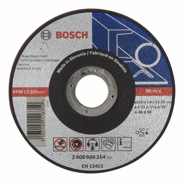 7378196 BOSCH SKÆRESKIVE 115X1,6 METAL