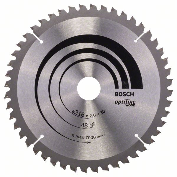 7422231 BOSCH RUNDSAVKLINGE Ø216X30MM