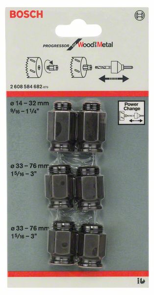 7422385 BOSCH ADAPTER T HULSAVE POWER CHANGE HSS 6 STK 2 608 584 682