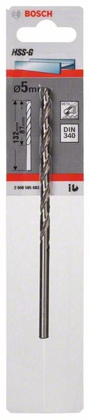 7427875 BOSCH METALBOR HSS G 5 0X87MM DIN 340