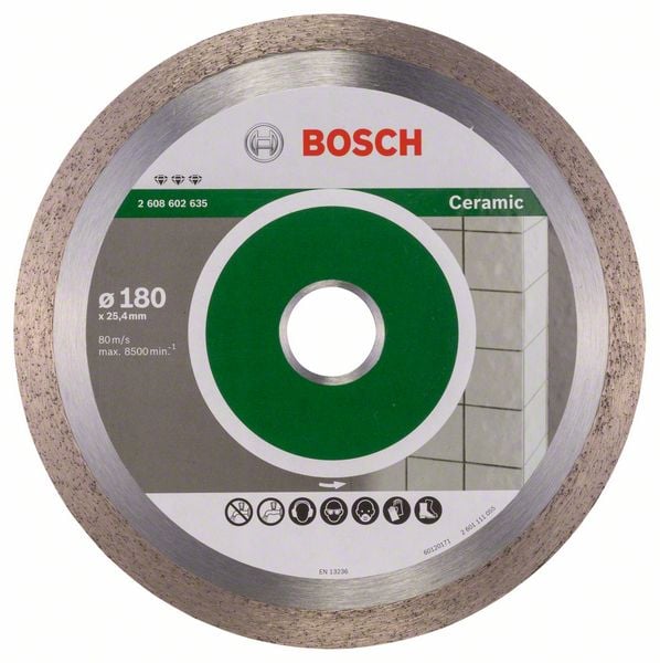 7432362 BOSCH DIAMANTSKIVE 180MM BEST CERAMIC