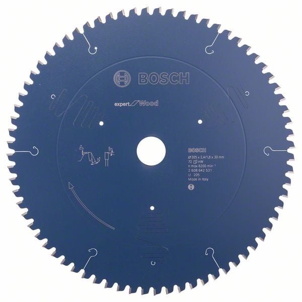7433621 BOSCH RUNDSAVKL 305X2 4X30MM 72T EXP WOOD