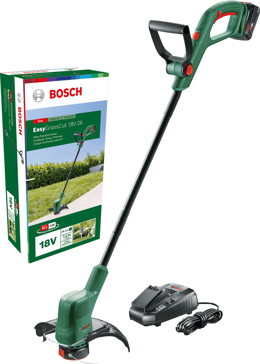 7442272 BOSCH AKKU GRÆSTRIMMER EASY