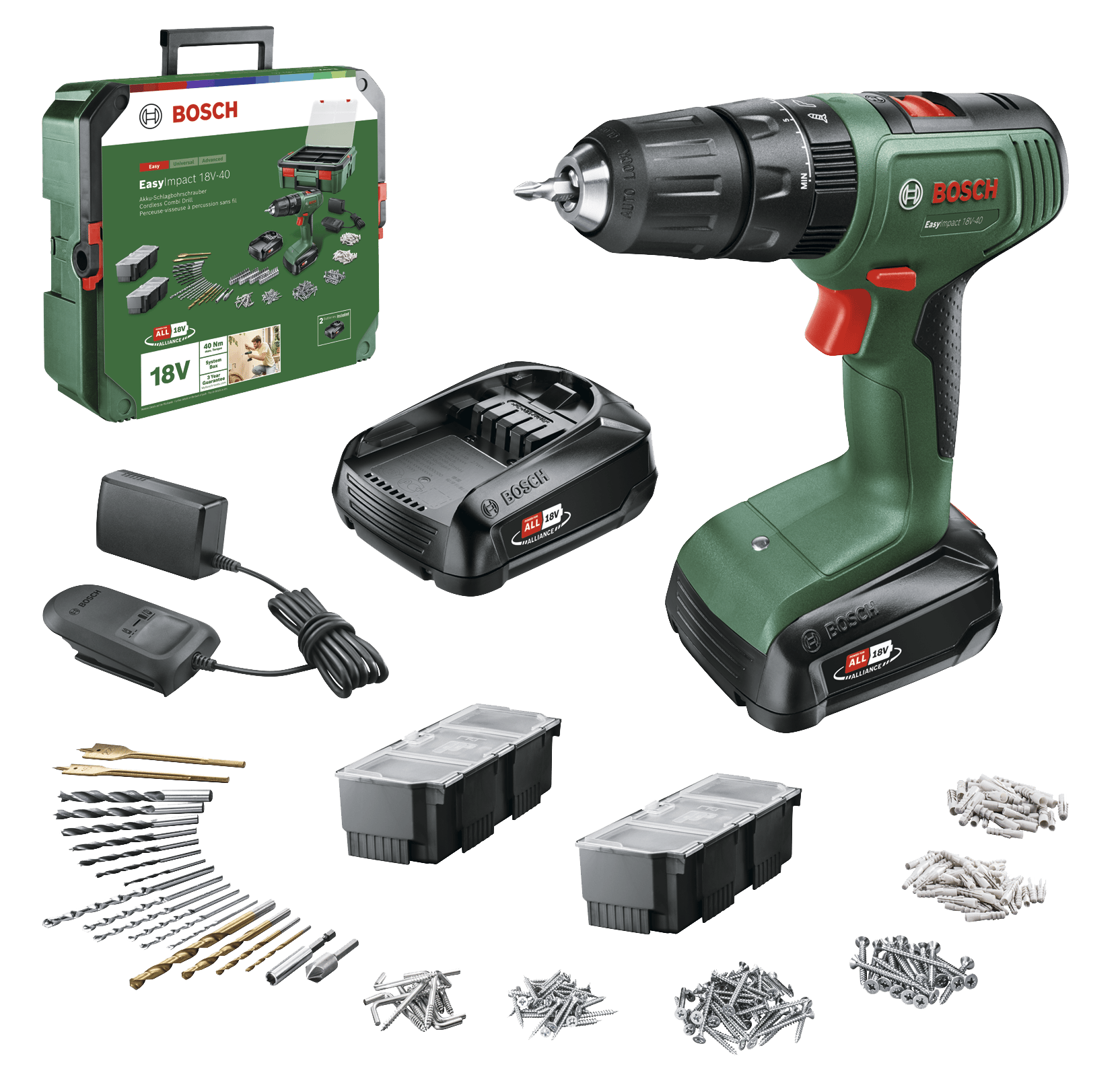 7442712 BOSCH 18V SLAGBOREMASKINE
