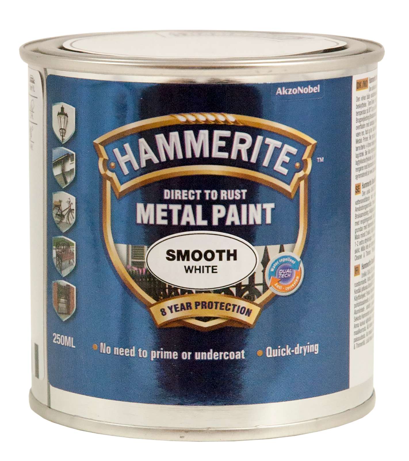 8016321 HAMMERITE GLAT HVID 250 ML