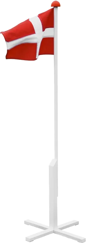 8450652 FLAGSTANG MED FLAG 150CM