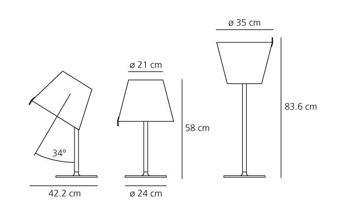 9051523 ARTEMIDE MELAMPO BORDLAMPE 2
