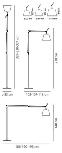 9051544 ARTEMIDE TOLOMEO MEGA BODY ALU2
