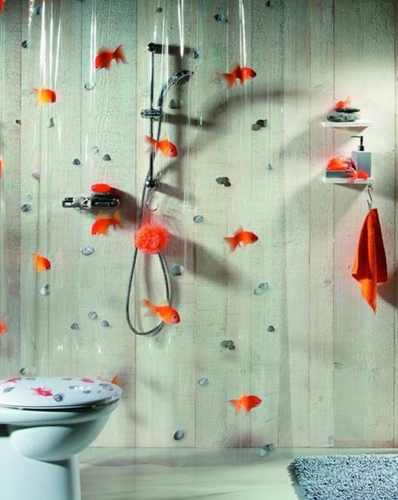 9079050 FORHÆNG GOLDFISH ORANGE VINYL