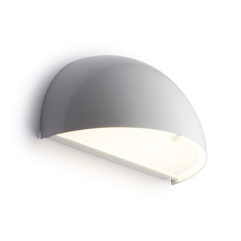 9103787 RØRHAT LED VÆGLAMPE HVID2