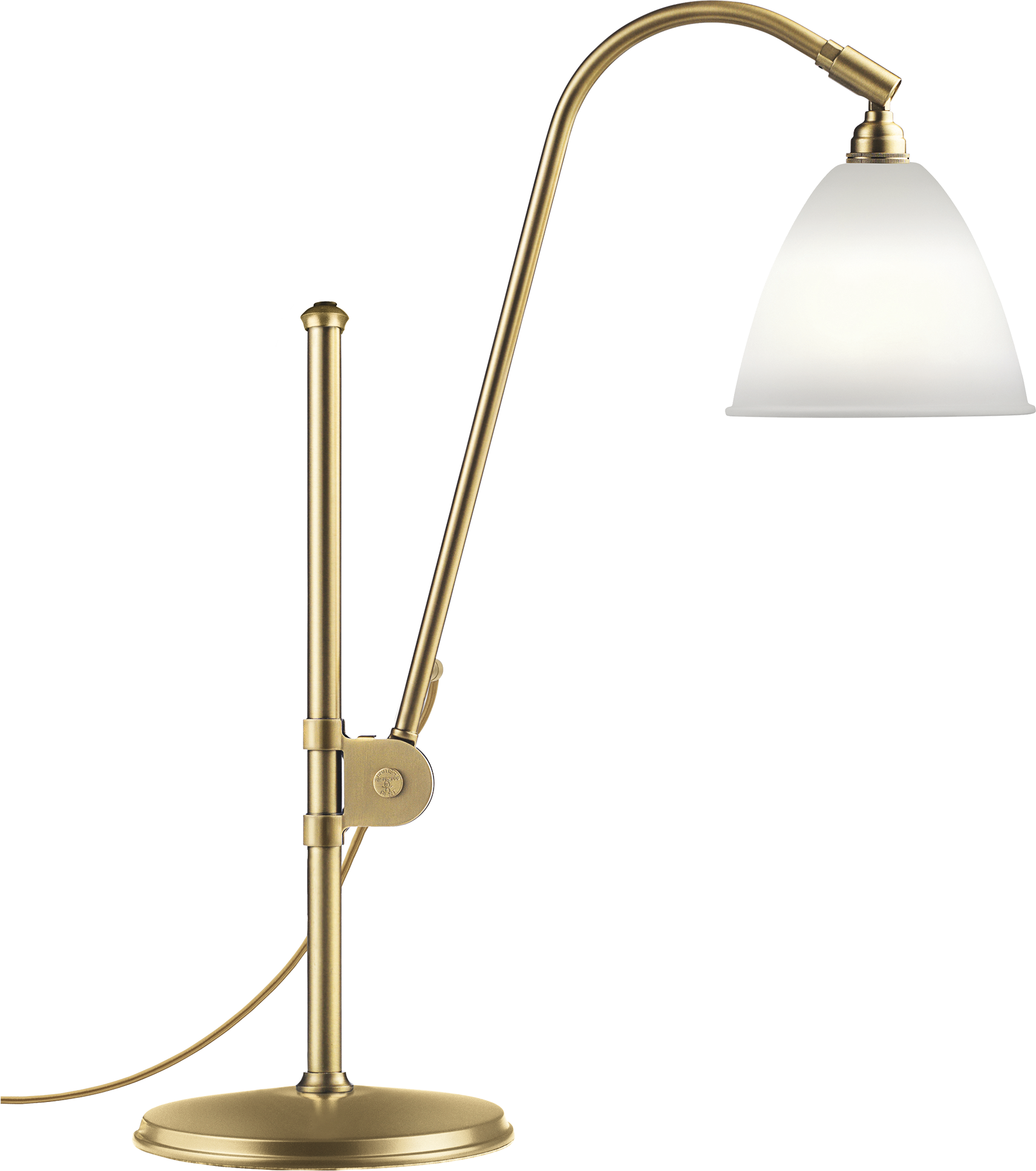 9109532 BESTLITE BORDLAMPE BL1 BONE CHINE BRASS