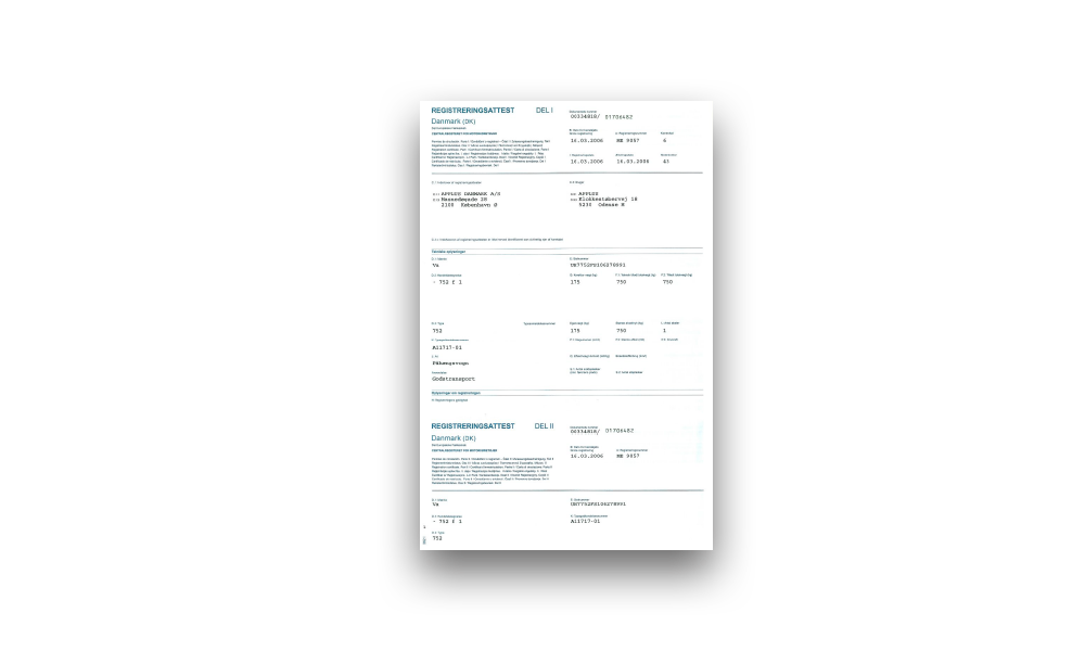 9110433 INDREGISTRERING