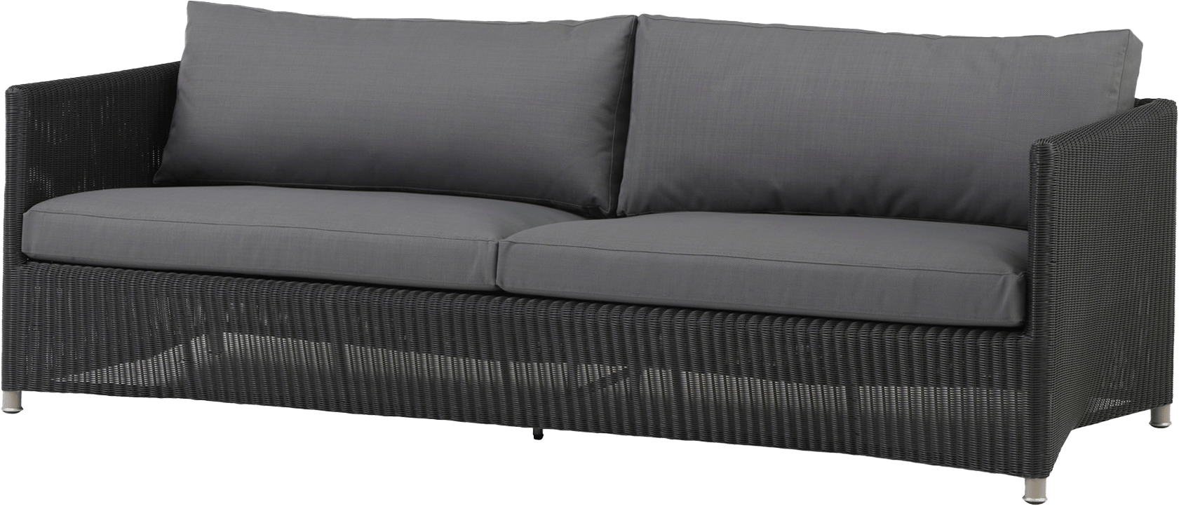 9111403 CANE LINE DIAMOND 3 PERS SOFA
