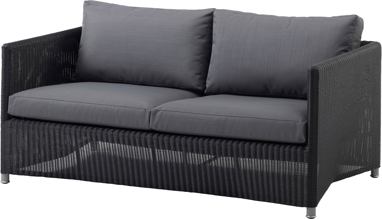 9111404 CANE LINE DIAMOND 2 PERS SOFA