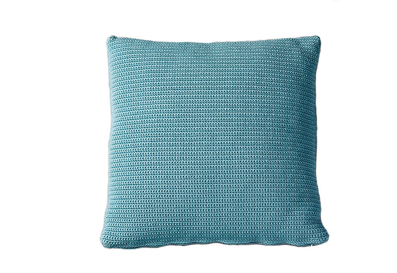 9111407 CANE LINE DIVINE PYNTEPUDE 50X50X12CM TURKIS SELECTED PP STOF