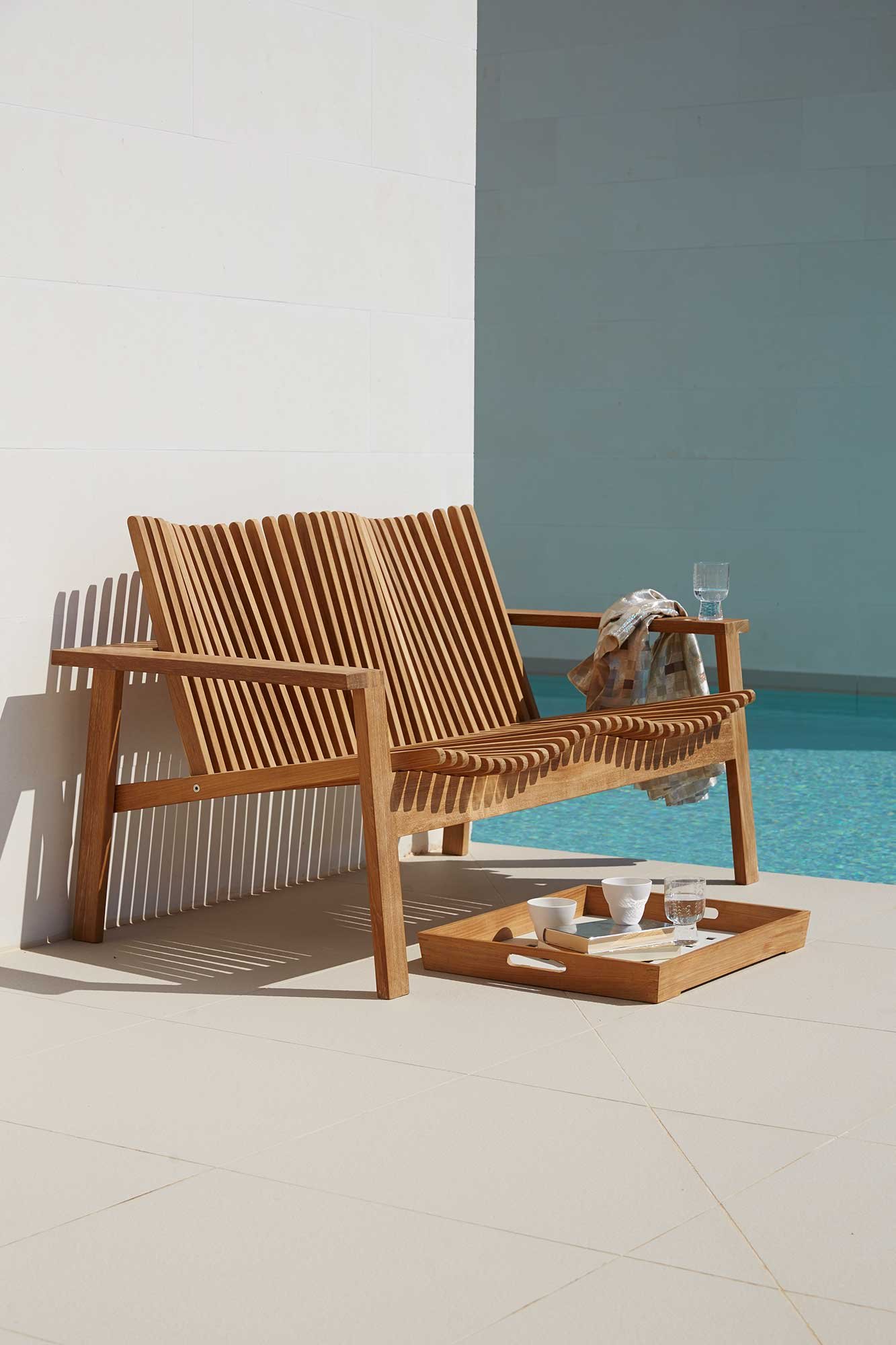 9111439 CANE LINE AMAZE SOFA TEAK 2