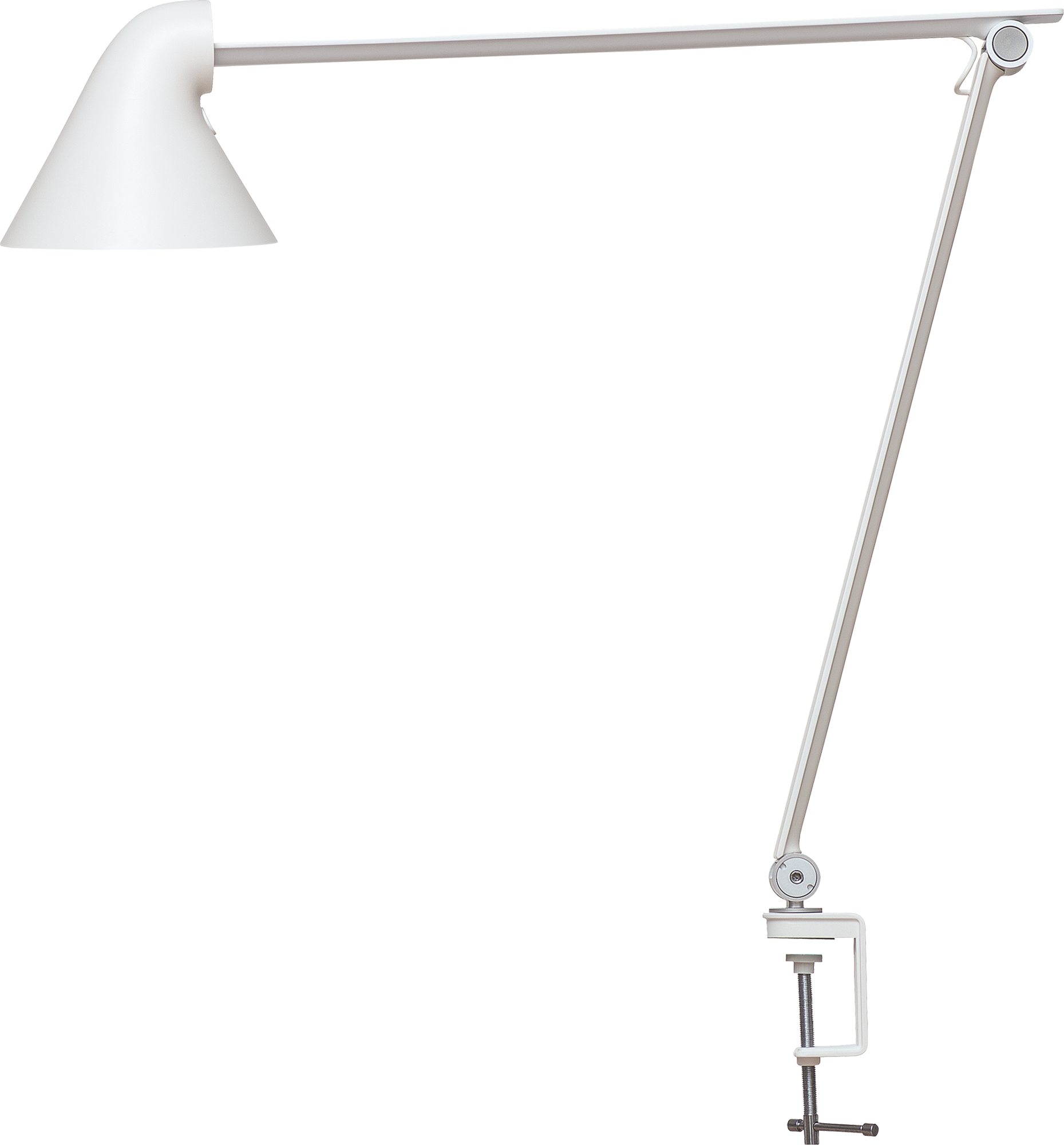 9115551 Njpledbordlampehvidmedklemme