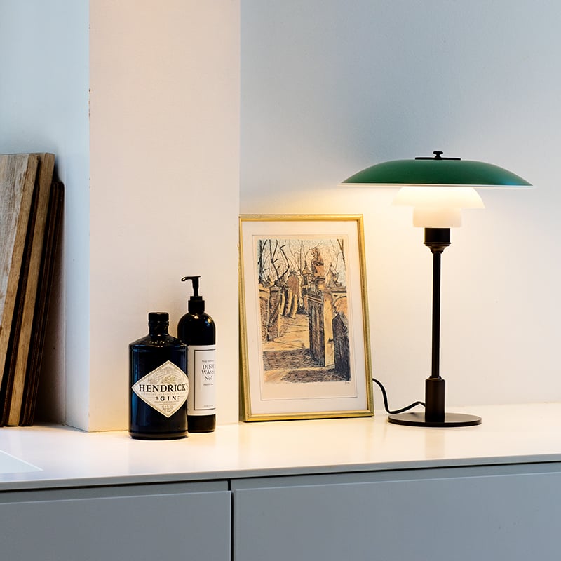 9116371 LP PH 3½ 2½ BORDLAMPE GRØN 3