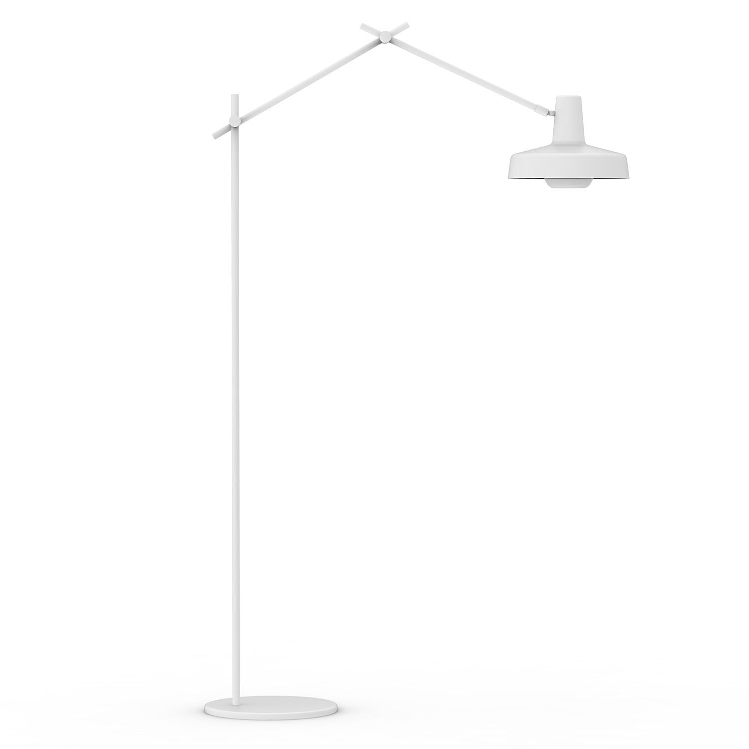 9116652 ARIGATO GULVLAMPE 1 HVID