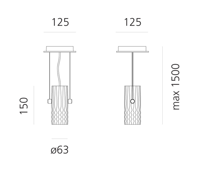9118105 ARTEMIDE FIAMMA S PENDEL 2