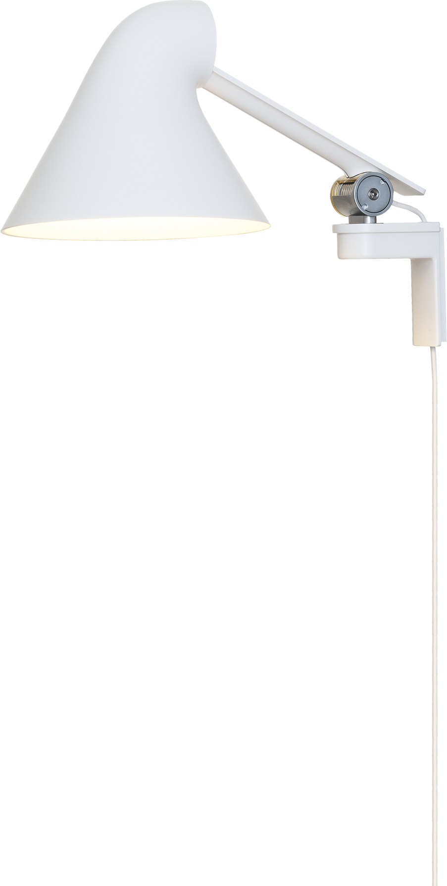 9118378 Njpvæglampekortarmhvid
