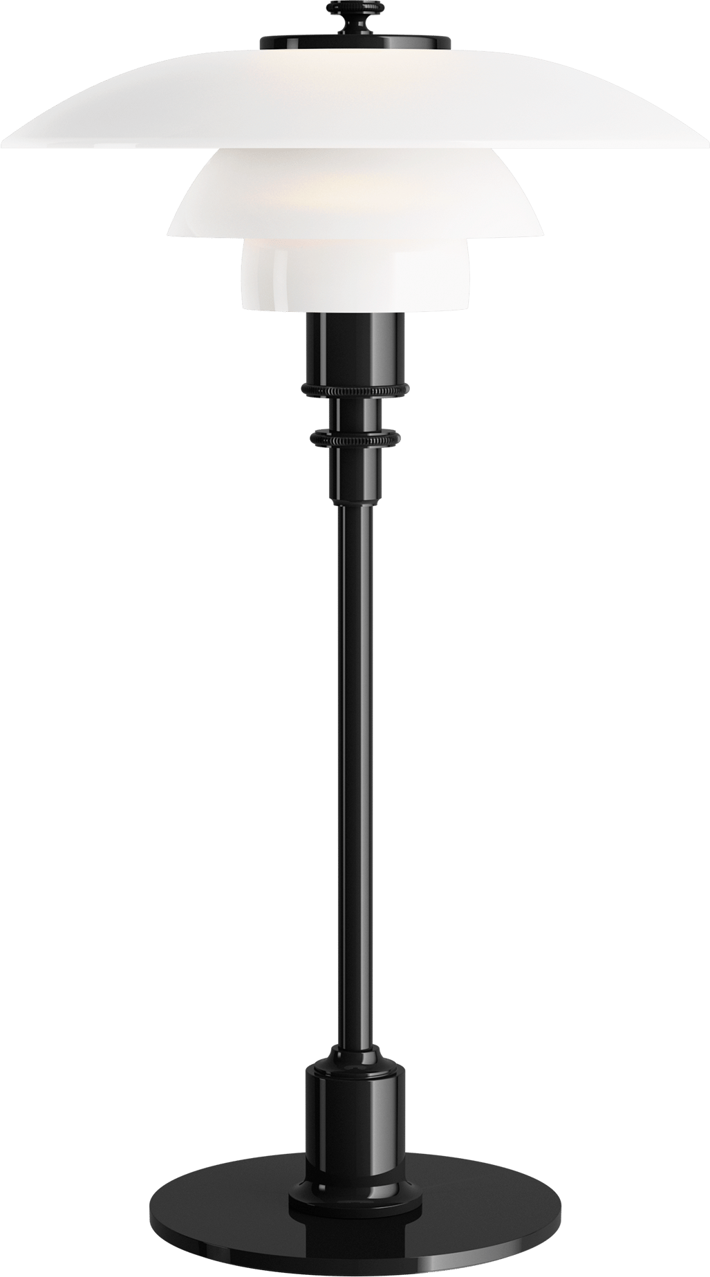 9120736 PH 2 1 GLAS BORDLAMPE SORT